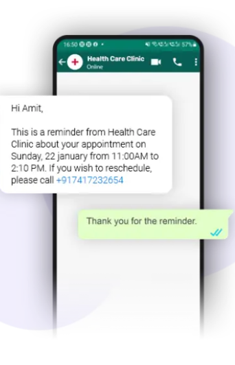 WhatsApp Reminders Interface